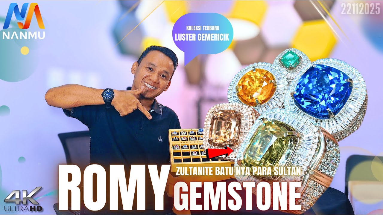 MATERIAL NGACA LUSTER GEMERICIK❗PROMOSI KOLEKSI TERBARU PERMATA BERKUALITAS BERSAMA ROMY GEMSTONE