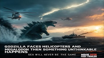 Godzilla Faces Helicopters And Megalodon Then Something Unthinkable Happens Movie 2026 First Trailer
