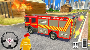 Firefighter Robot Transform Truck - Emergency Rescue Simulator #5 - Android Gameplay