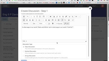 Class Discussions in Haiku