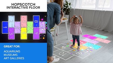 Hopscotch | interactive floor projector game from LUMOplay