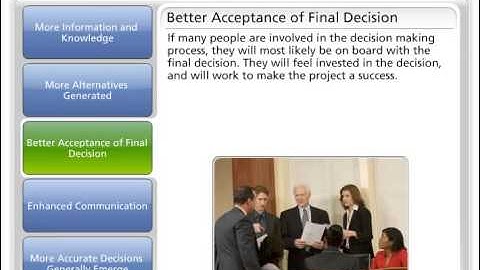 Advantages of Group Decision Making