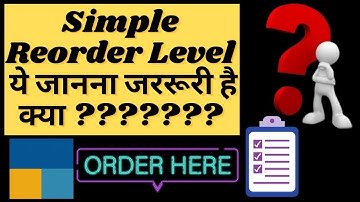 #123 Tally Prime Re-order Quantity| Minimum Order Quantity | Simple Reorder Level (Part - 1)