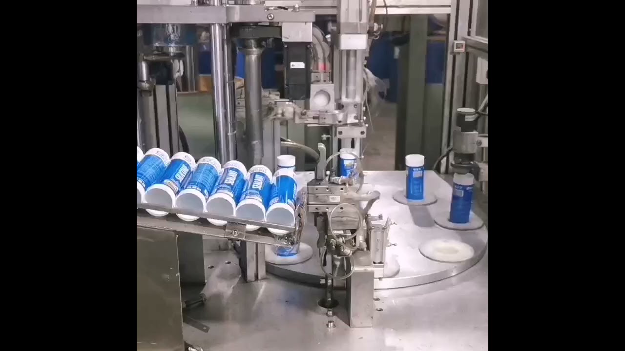 Silicone sealant fully automatic filling machine Turkey market YouTube