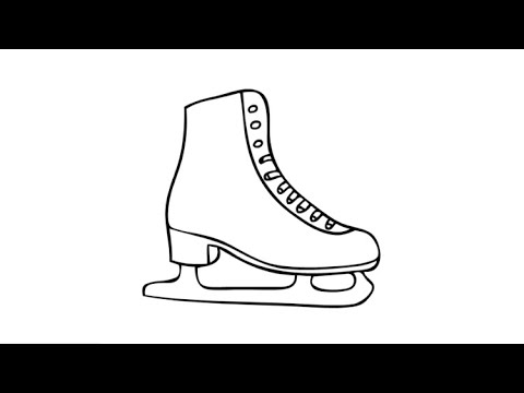 How to Draw an Ice Skate - YouTube