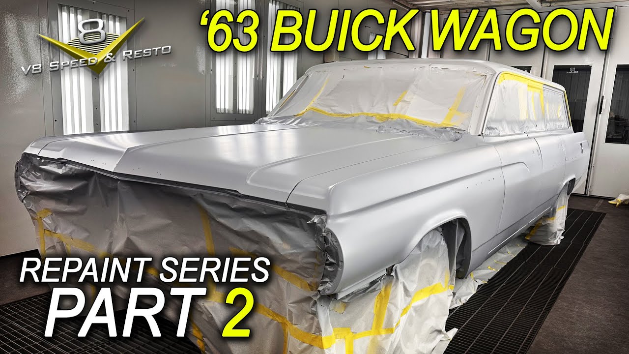 ✨ 1963 Buick LeSabre Wagon Repaint - Progress Update!  V8 Speed and Resto Shop