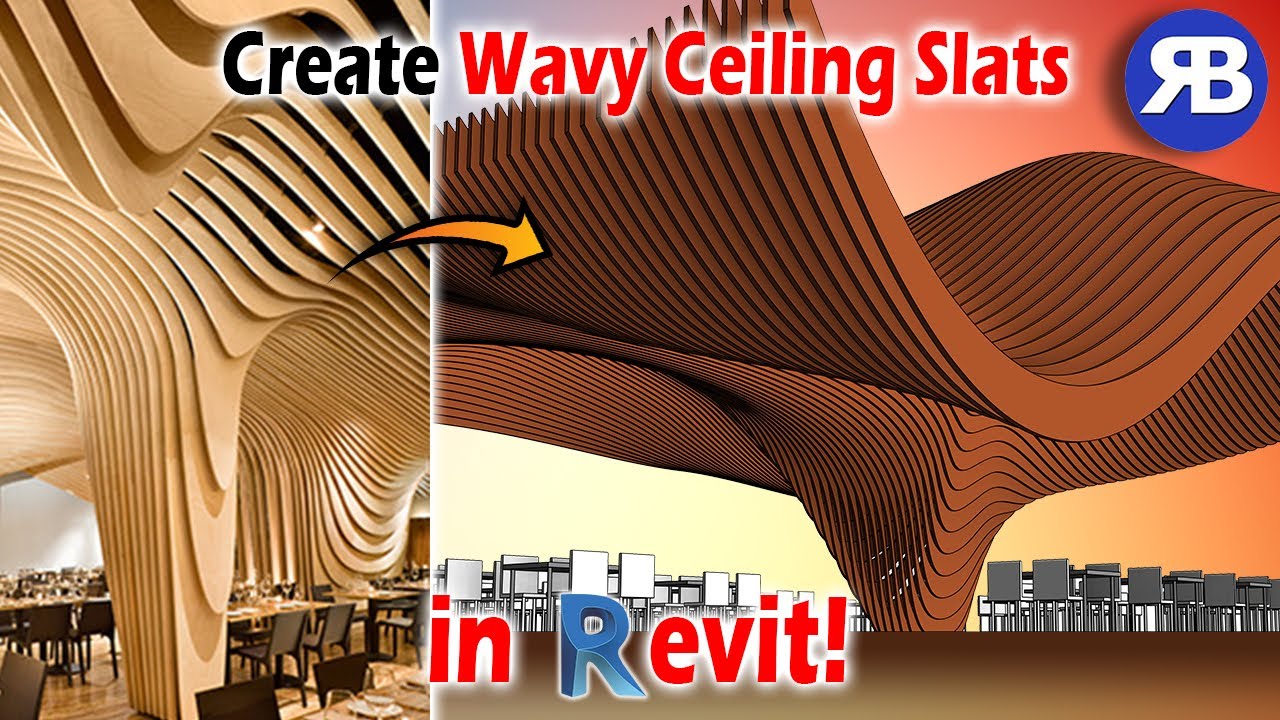 Create Wavy Ceiling Slats With Dynamo