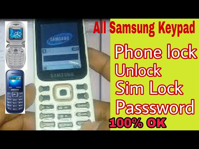 Samsung B110e Lock Unlock Without Any Box Youtube