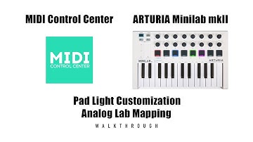 Arturia Minilab mkII Pad Backlighting Setup ,Firmware V1.1 Test