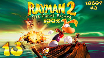 Rayman 2: The Great Escape (PC) - 1080p HD (100%) Walkthrough Level 13 - The Echoing Caves