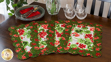 How to Make Scalloped Placemats | A Shabby Fabrics Sewing Tutorial