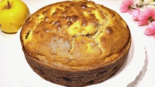 2 pommes et 10 minutes pour réaliser ce fameux gâteau. Recette facile et délicieuse ??