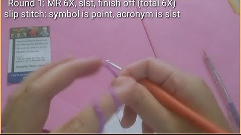 1.Hướng dẫn đọc chart chữ tiếng anh và móc len, tutorial read pattern english and crochet R1 & R2