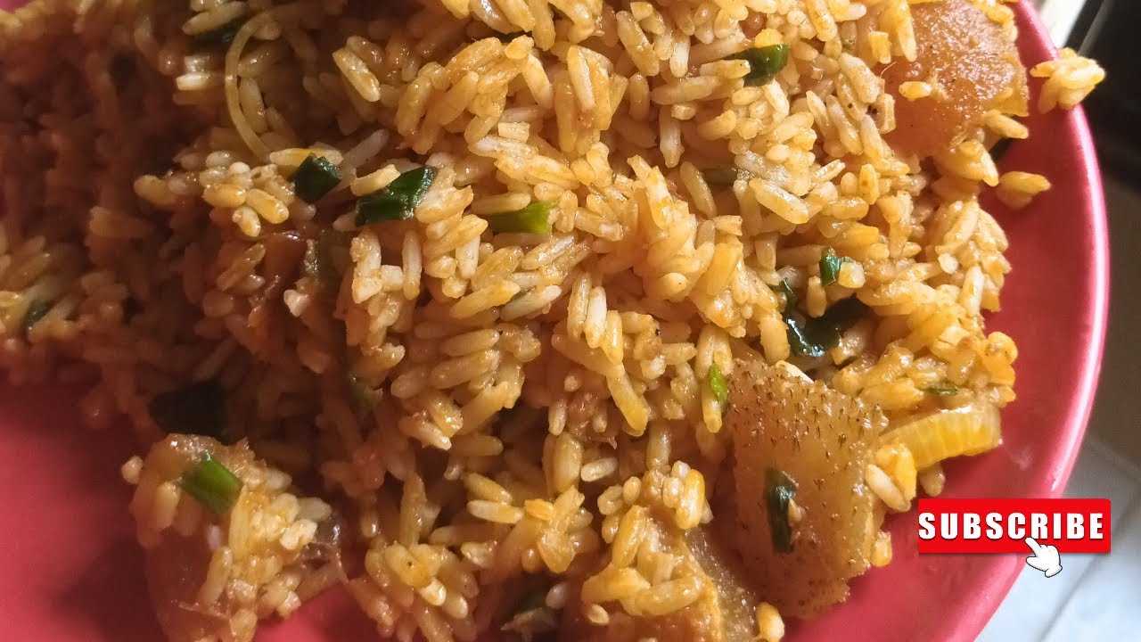 Native Oil Rice How to Cook Native Palm Oil Rice with Kpomo | Easy & Affordable ...