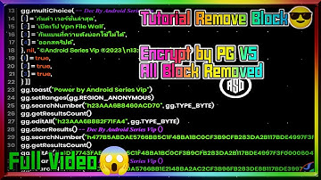 Tutorial Remove block😎|Encrypt by PG V5|All Block Remove #encryption