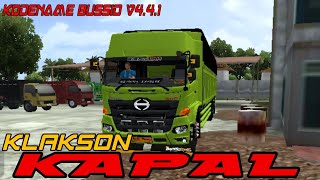 Kodename bussid v4.4.1 klakson kapal truk