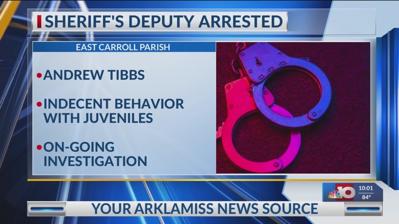 East Carroll Parish Sheriff deputy accused of making sexual comments to a juvenile; arrested