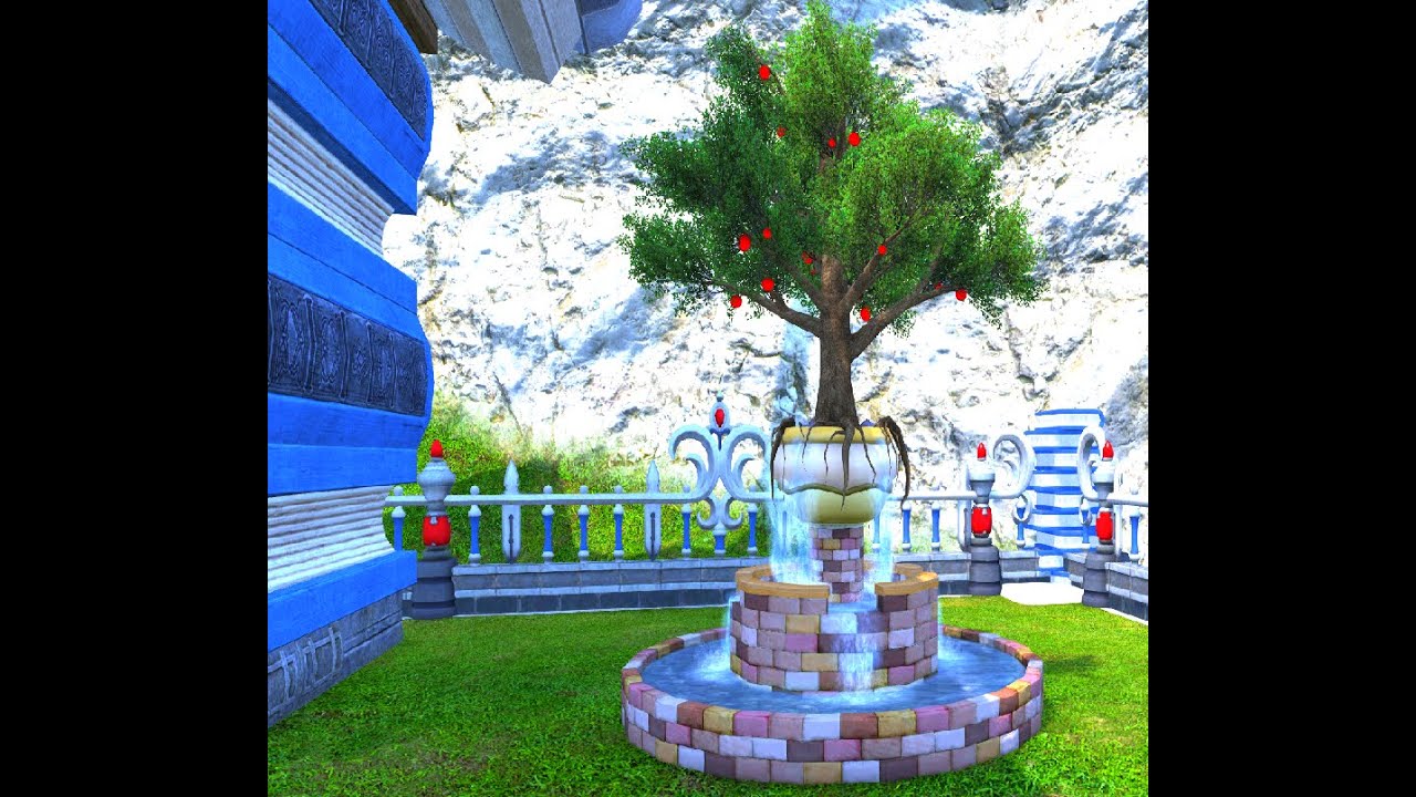 fruitful fountain housing item from patch 5.45 FFXIV YouTube