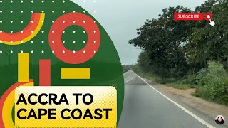 Drive through Ghana: From Accra to Cape Coast, Central Region.