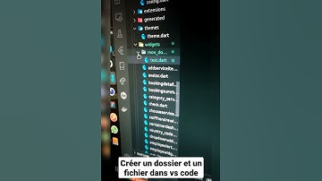 Créer un fichier et dossier dans vs code astuce