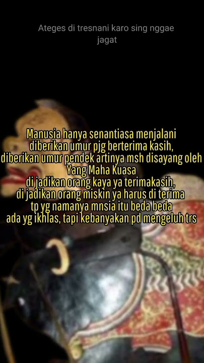 Dengarkan Nasehat Semar