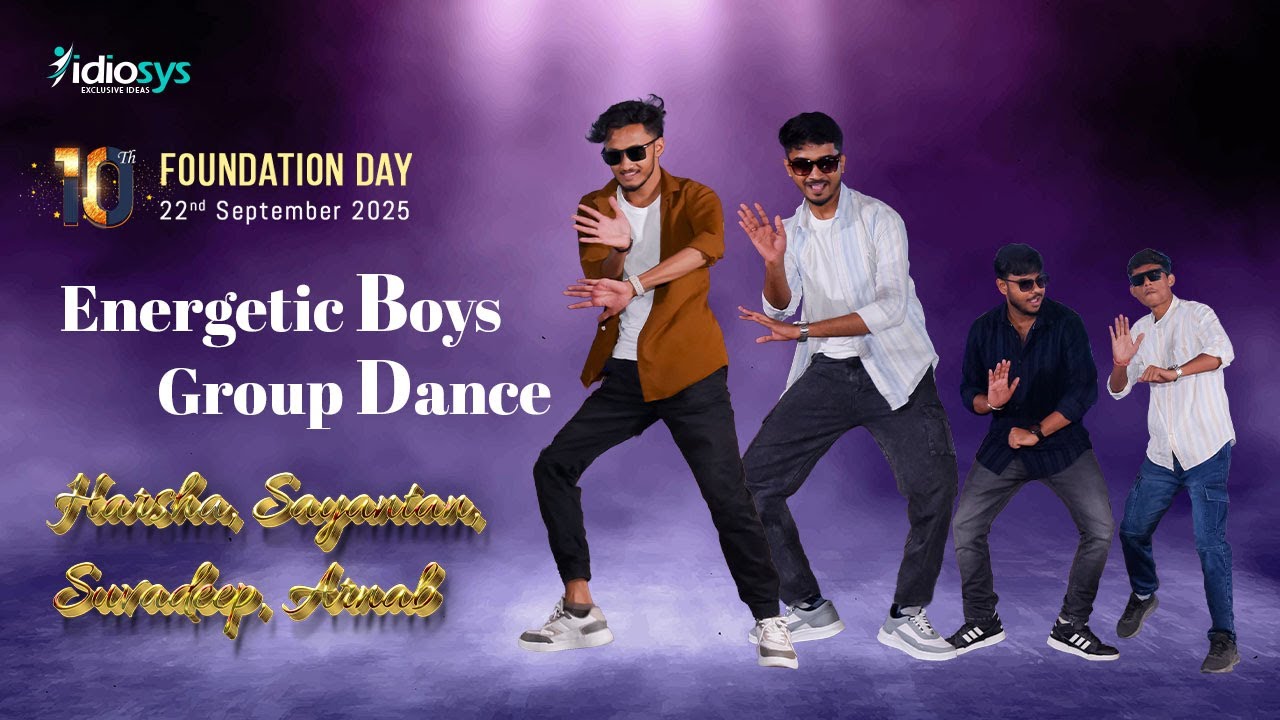 Energetic Boys Dance Performance 10th Year Annual Day Idiosys Tech Pvt ...
