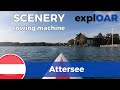 Attersee - Lake Attersee - Austria - NE round trip  - indoor rowing scenery POV on-board