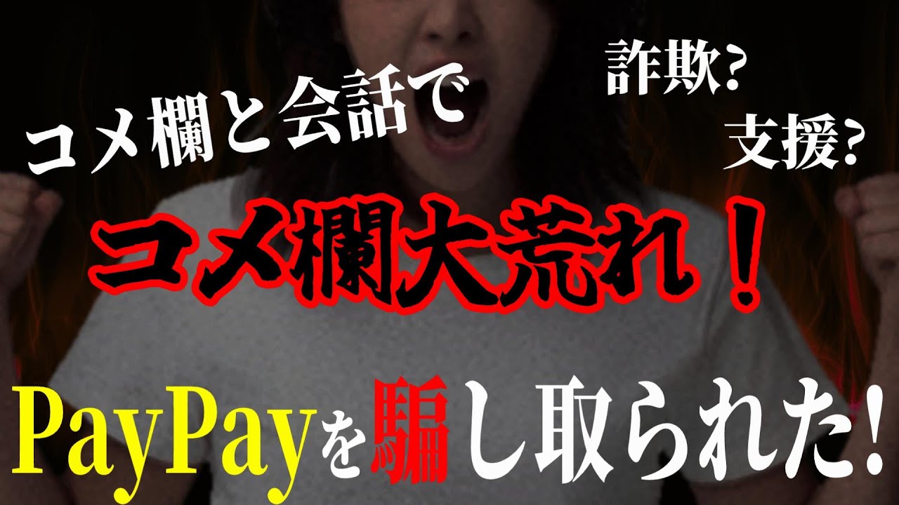 【詐欺?支援?】コメ欄と会話して話がチグハグになっていく女性にコメ欄大荒れ!PayPayを騙し取られた!