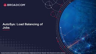 AutoSys: Load Balancing of Jobs