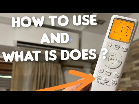 Mideaエアコンのスリープ機能の使い方。エアコンスリープ