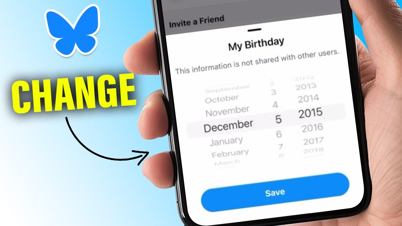 How To Change Your Birthday On Bluesky App - YouTube