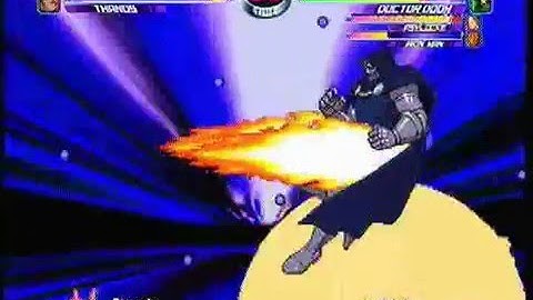 MvC2: Doom Flies Through Power Ball (Invincibility)