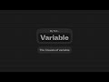 My First Variable: The 3 levels of variable
