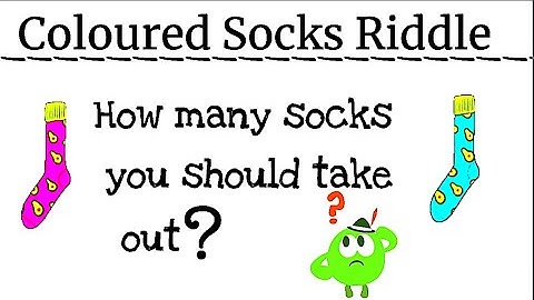 The Coloured Socks Puzzle #KGTheMathematist