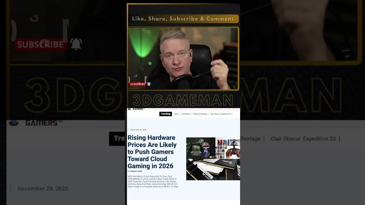 Rising Hardware Costs Will Force Gamers Towards Streaming Services & Consoles