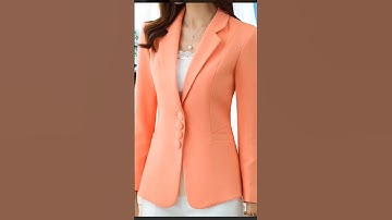 Coat collar cutting/ ladies blazer cutting #jacket #coat #shorts #playwithfabric #fashion #blazer