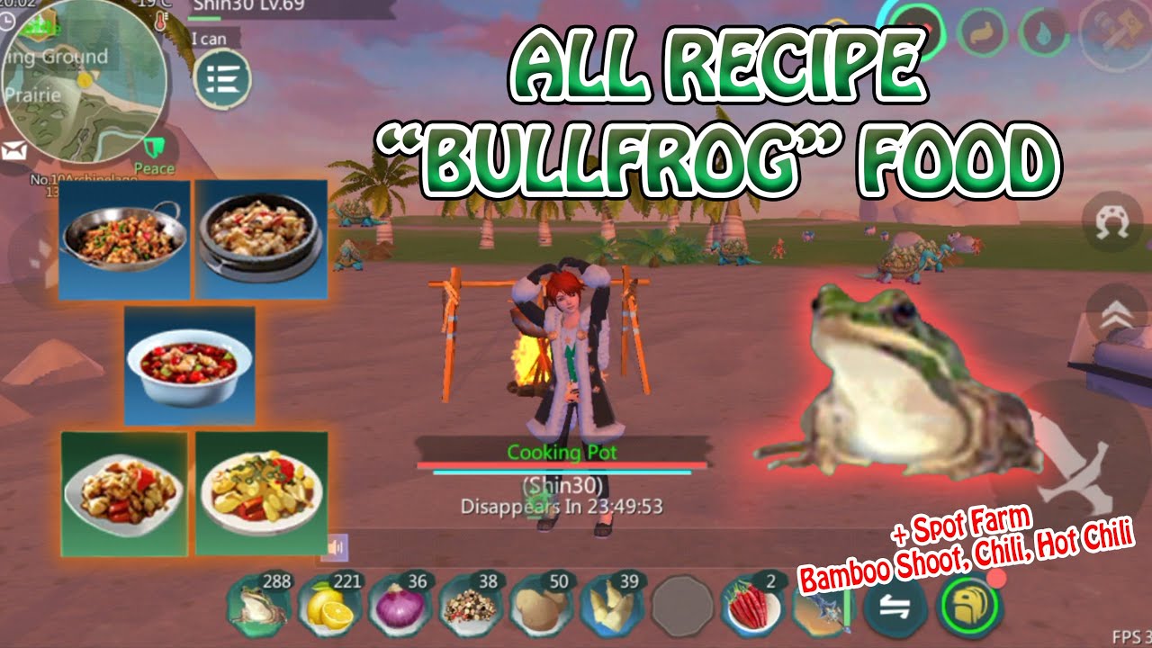 All Recipe "Bullfrog" Food + Spot Chili, Bamboo Shoot Utopia ORIGIN