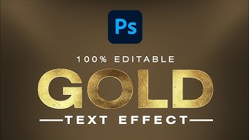 EDITABLE GOLD TEXT EFFECT IN PHOTOSHOP (Easy Tutorial)