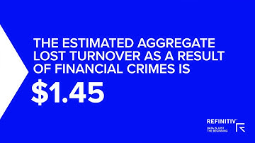 The true cost of financial crime | FORTUNE Brainstorm Finance 2019 | A Refinitiv Data Moment