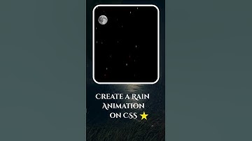 create a rainfall animation using html and css and javascript 🌸💫 #music #viral