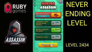 HUNTER ASSASSIN GAME - NEVER ENDING LEVEL - LEVEL 2440 WITHOUT CHEAT screenshot 4