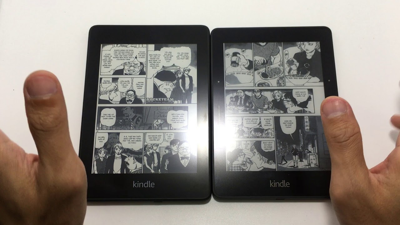 So sánh Kindle Paperwhite 4 với Kindle Voyage