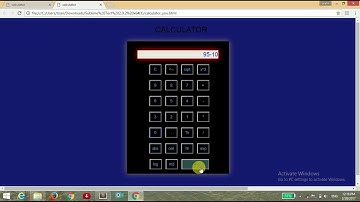 PART #1  MAKE A GENERAL/SCIENTIFIC PURPOSE CALCULATOR (HTML)