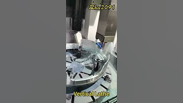 Wonderful moments of CNC vertical lathe processing #verticallathe #lathe #machine