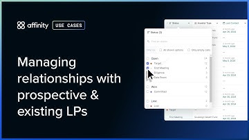 Managing relationships with prospective & existing LPs