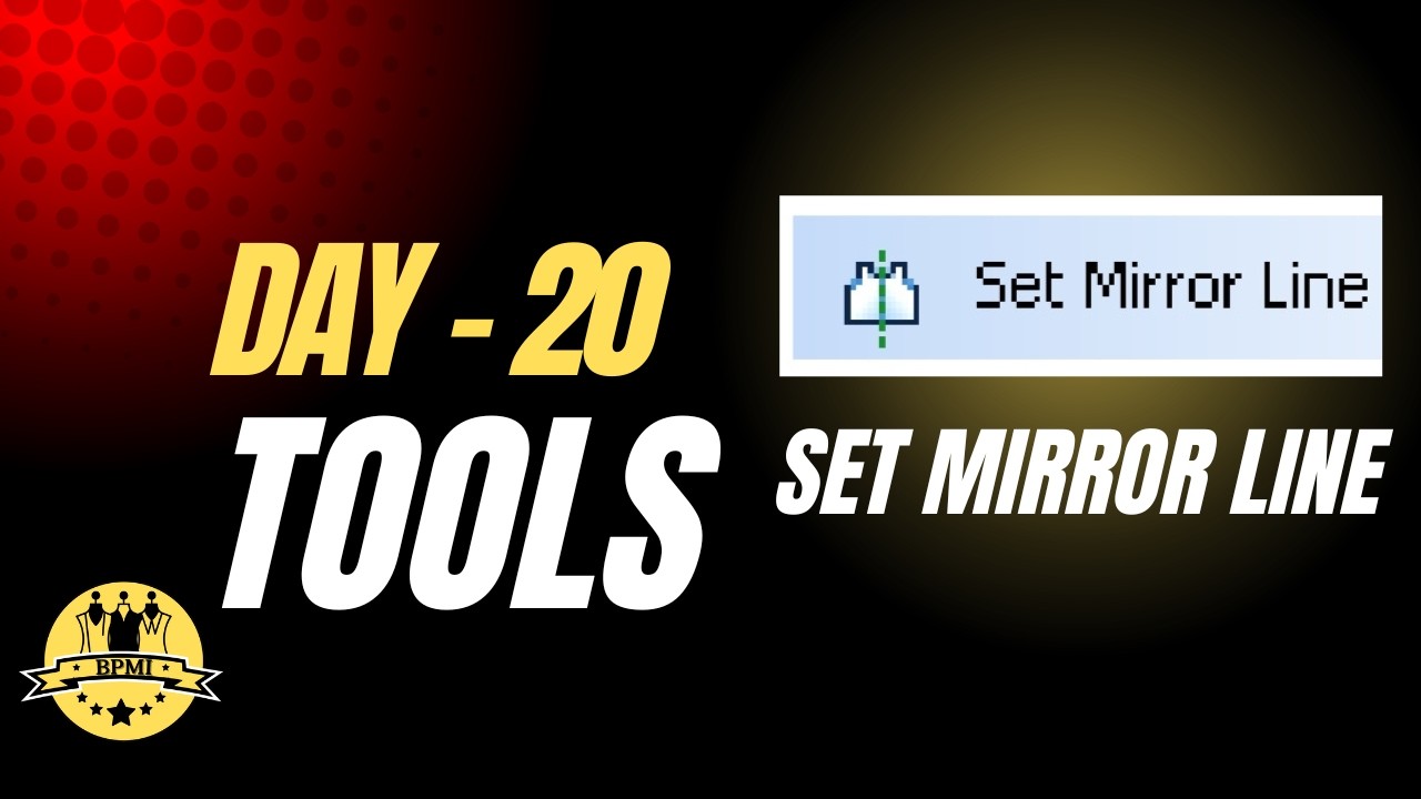 Optitex Set mirror line tool Day 20 | Bharat Pattern Master Institute BPMI | optitex 24