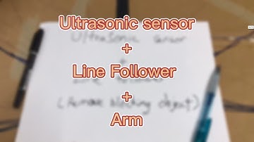 Tank Robotic Arm [ Arduino- Automatic remove blocked object which on the way ]