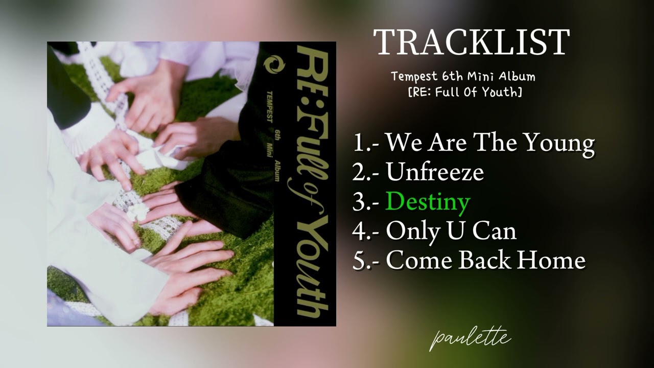 韓国LP 유상봉 Tempest Merry Christmas He6 申重鉉 TEMPEST (템페스트) - 6th mini album ＜RE: Full of Youth＞ 미니 6집