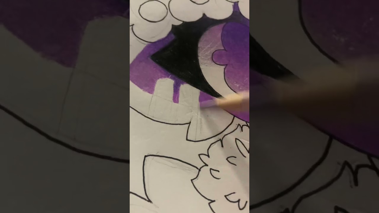 Lightside vs darkside wolves drawing!