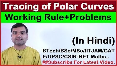 Tracing of Polar Curve in Hindi